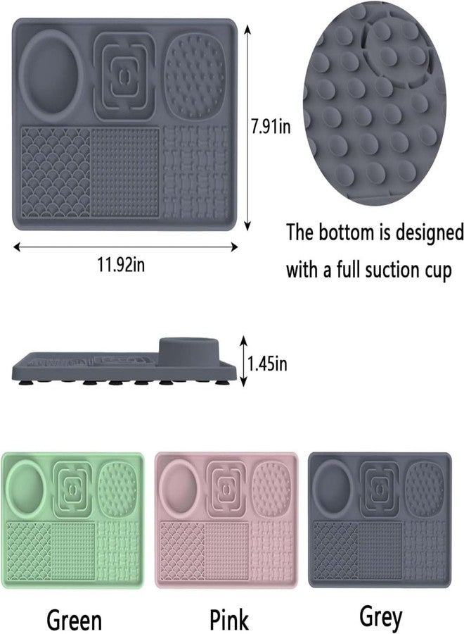 Docrok New Lick Mat for Dogs & Cats, Slow Feeder Licking Pad with Suction Cups for Food and Water, Silicon Feeding Mat Perfect for Anxiety Relief Suitable for Butter Food Yogurt Peanut - Image 2